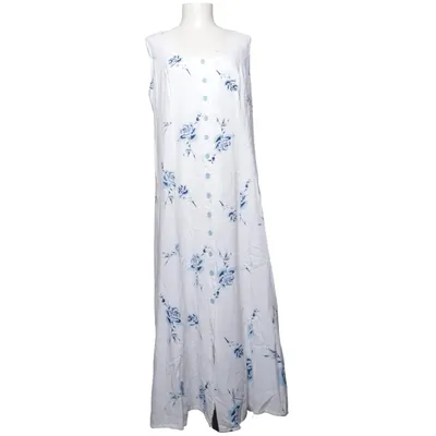 Maxikjole (Hvid, Blå) fra Bonprix Polyester, Viscose