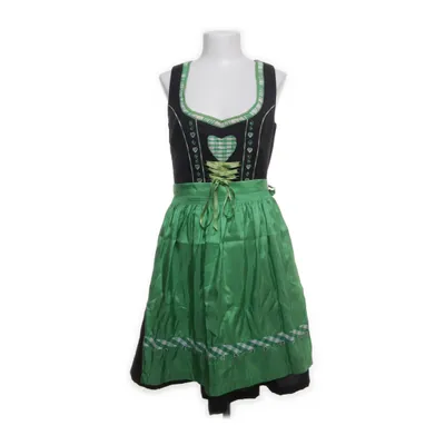 Dirndl (Black, Green, Multicolored) from Lekra Polyester, Cotton