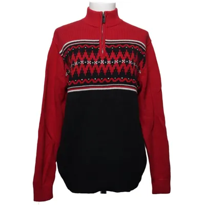 Sweater (Rød, Sort, Hvid) fra Chaps Bomuld