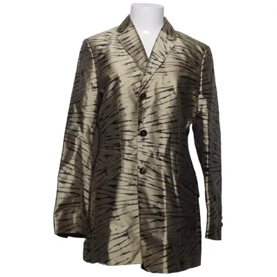 Blazer (Gold, Black, Multicolored) from Laurèl Silk