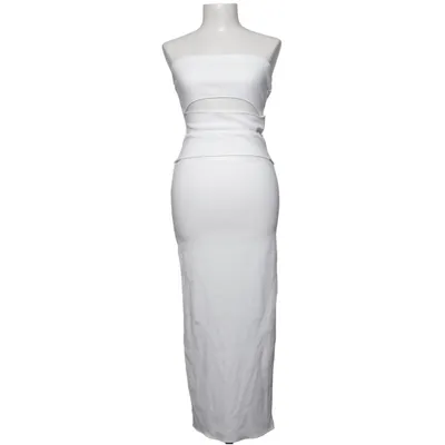 Kleid (Weiß) von Zara Elasthan, Polyester, Viskose
