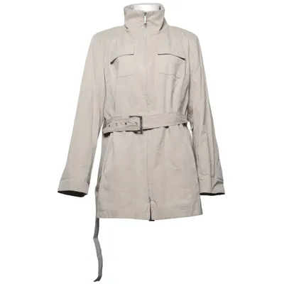 Coat (Beige) from Calvin Klein Cotton, Polyamide, Polyester