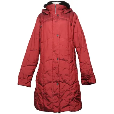 Manteau d'hiver (Rouge) de Luhta Fausse fourrure, Polyester