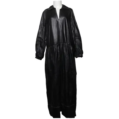Läderklänning (Svart) från Stand Studio Skinn, Polyester, Viskos