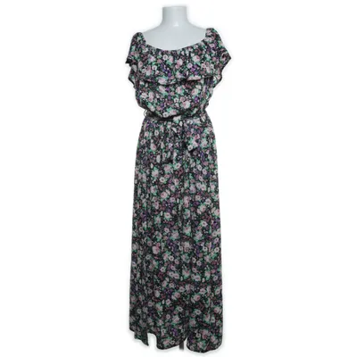 Omlottklänning (Svart, Lila) från New Look Curves Elastan, Polyester