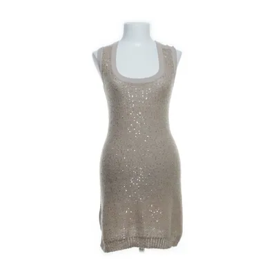 Klänning (Beige, Guldfärgad) från By Ti Mo Mohair, Polyester, Viskos