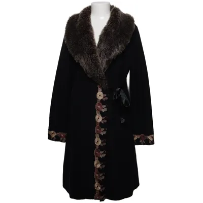 Vinterkappa (Svart, Flerfärgad) från Lysgaard Polyester, Ull
