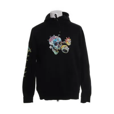 Hoodie (Black, Multicolored) from Rick and Morty Cotton, Polyester