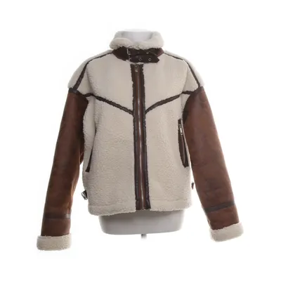 Shearling jacket (Brown, Beige) from Copperose Polyester