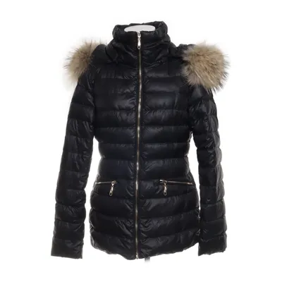 Dunjacka (Svart) från Luomiana Dun, Fjädrar, Polyester, Päls