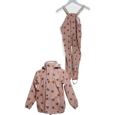 Regnställ (Rosa, Röd) från Kuling Polyester, Polyuretan