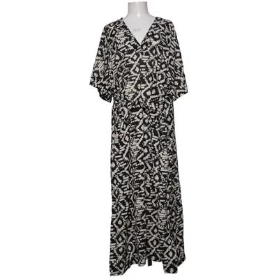 Jurk (Zwart, Beige) van Indiska Katoen, Viscose