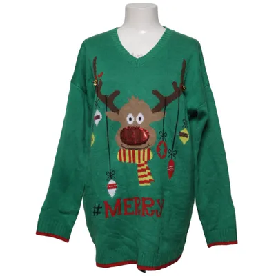 Pull de Noël (Vert, Multicolore) de Plus Acrylique