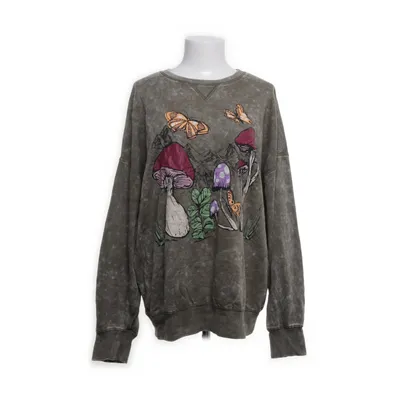 Collegetröja (Grön, Flerfärgad) från No Boundaries Återvunnen polyester