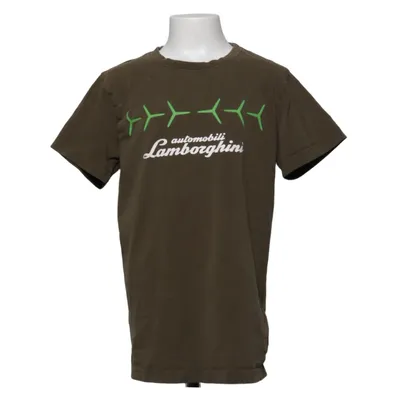 T-shirt (Brown) from Automobili Lamborghini Cotton, Elastane