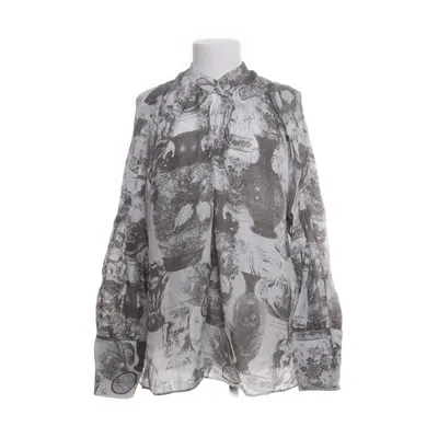 Blouse (Grijs, Blauw, Meerkleurig) van H&M Lyocell, Zijde