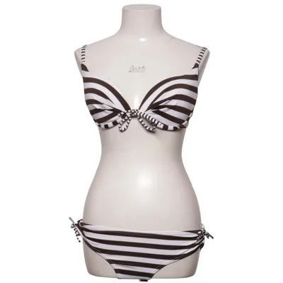 Bikini (Bruin, Wit) van Rodeo C&A Elastaan, Polyester