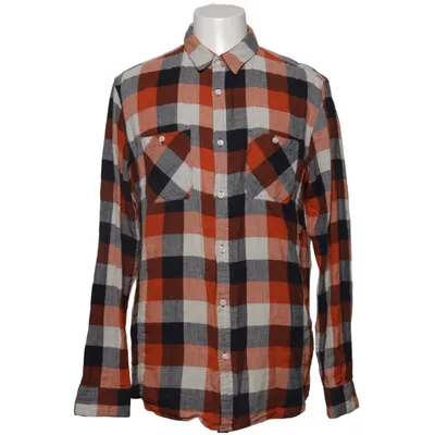 Flannel shirt (Orange, Black, White) from PL & CO Casual Attire Cotton