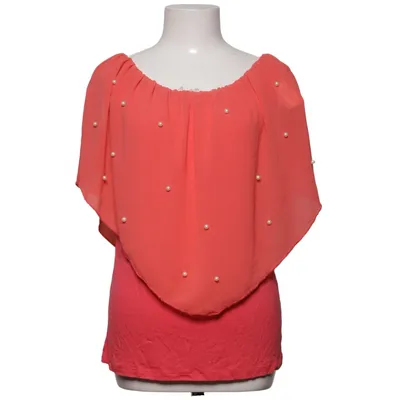 Haut (Rouge, Rose) de Moda Élasthane, Polyester, Viscose