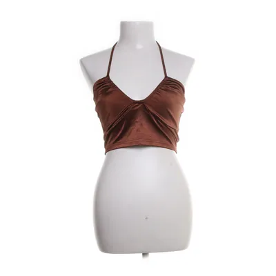 Haltertop (Bruin) van Fashion Nova Elastaan, Polyester