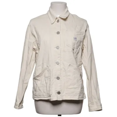 Veste en jean (Blanc) de Lee Coton, Élasthane