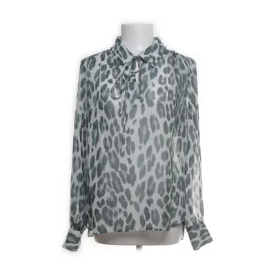 Knytblus (Petrol, Vit) från Rich & Royal Polyester
