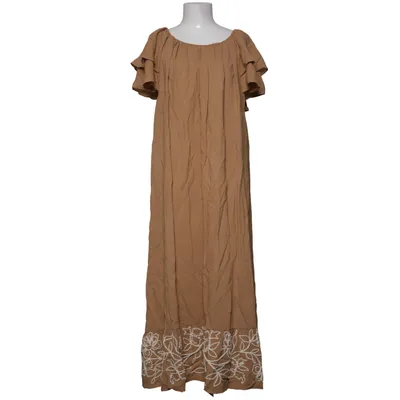 Maxi dress (Beige) from YAS Cotton, Polyamide, Viscose