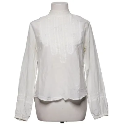 Blouse (Wit) van Style Butler Katoen, Zijde