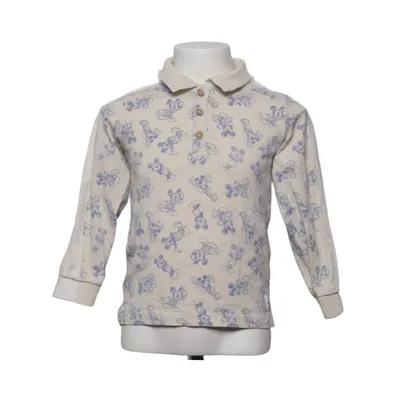 Henley shirt (Beige, Blue) from Disney x Polarn O. Pyret Elastane, Organic cotton