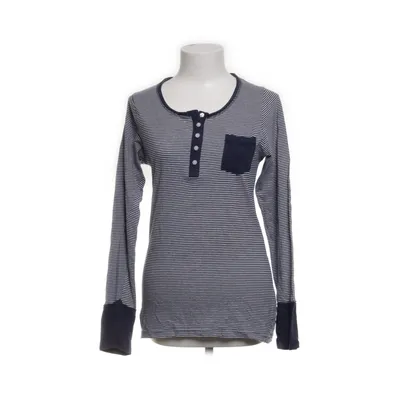 Henley shirt (Blauw, Wit) van Infinity Woman Katoen