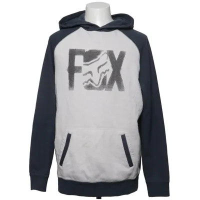 Hoodie (Blue, White) from Fox Cotton, Polyester