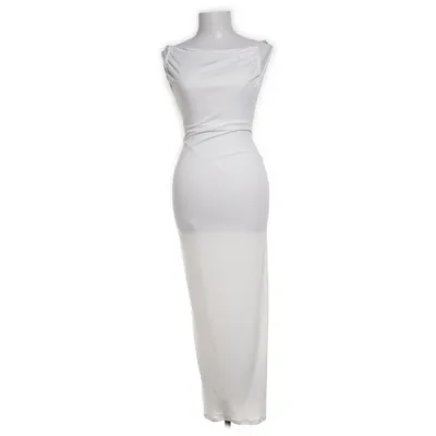 Aftenkjole (Hvid) fra Pull & Bear Elastan, Polyester