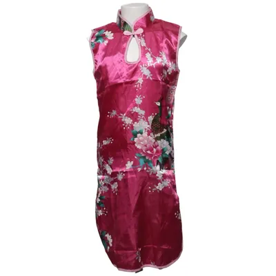 Cheongsam (Pink, Multicolored)