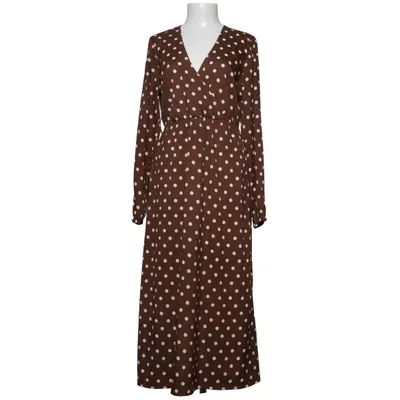 Maxi dress (Wrap Over Tie Waist LS Dress) from NA-KD Polyester