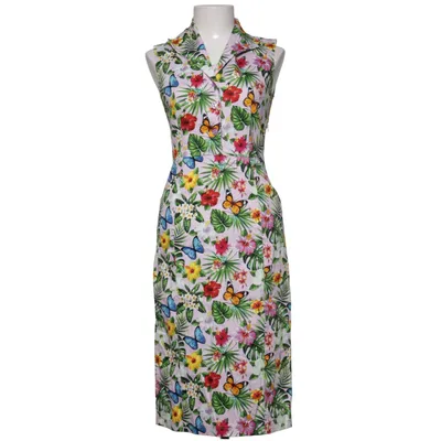 Jurk (Roze, Meerkleurig) van Lady Vintage Katoen, Elastaan