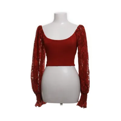 Crop top (Röd) från Urban Outfitters Elastan, Polyamid, Viskos