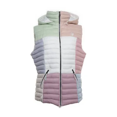 Outer vest (White, Multicolored) from Navahoo Nylon, Polyester