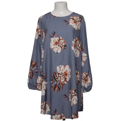 Robe (Gris, Multicolore) de Zanzea Élasthane, Polyester