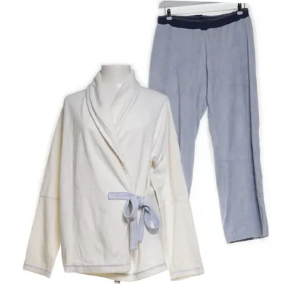 Pyjamas (Blå, Vit) från Taubert Bomull, Polyester