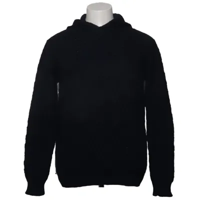 Hoodie (Blue) from Daniele Alessandrini Acrylic, Alpaca wool
