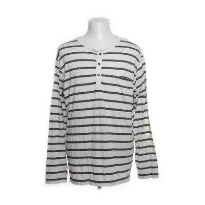 Henley shirt (White, Black) from Seppälä Men Organic cotton, Polyester