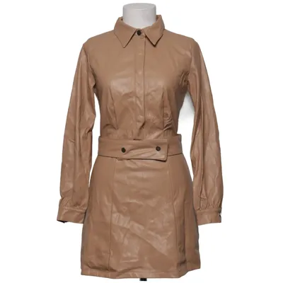 Skjortekjole (Beige) fra Vices Bomuld, Polyurethan