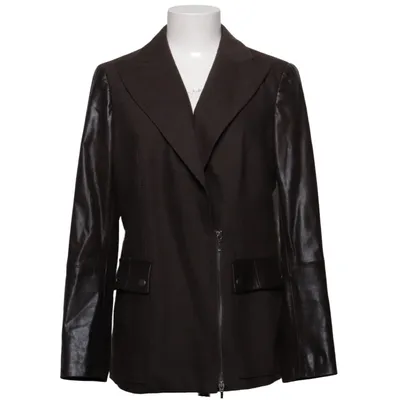 Jacka (Brun) från Madeleine Acetat, Elastan, Skinn, Polyamid, Ull