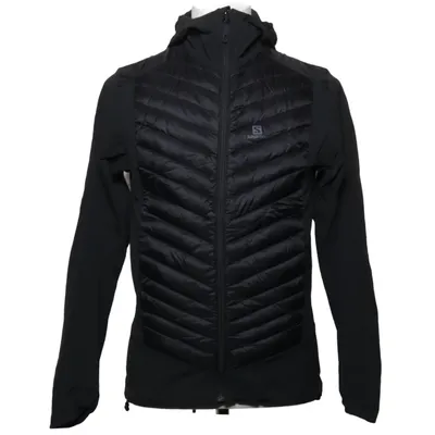 Down coat (Gray) from Salomon Down, Elastane, Feather, Polyamide