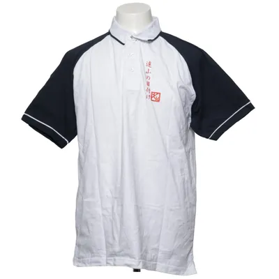 Polo (Blanc, Bleu) de Us Basic Coton