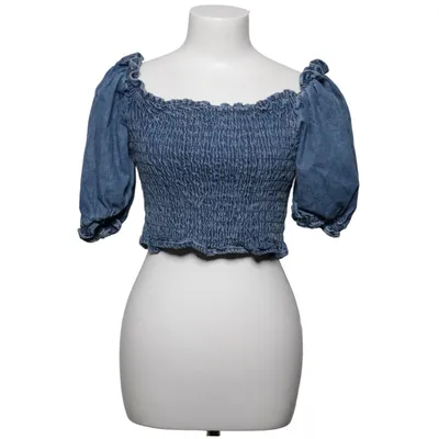 Crop top (Blauw) van Levi Strauss & Co Katoen, Lyocell