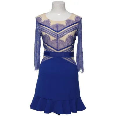 Jurk (Blauw, Beige) van Xueyuanfeng Zijde
