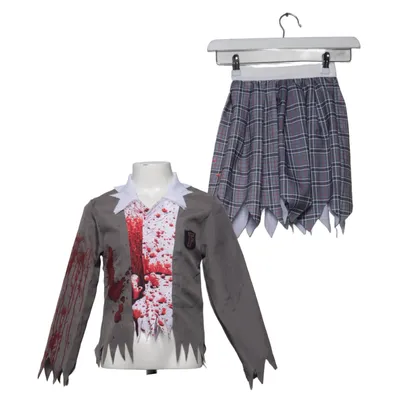 Udklædning (Grå, Hvid, Rød) fra Funidelia Polyester