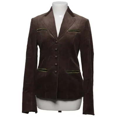Kavaj (Brun, Grön) från Gössl Bomull, Silke