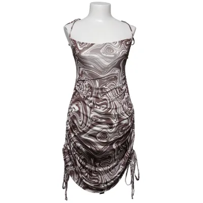 Dress (Brown, White) from NLY One Elastane, Polyester